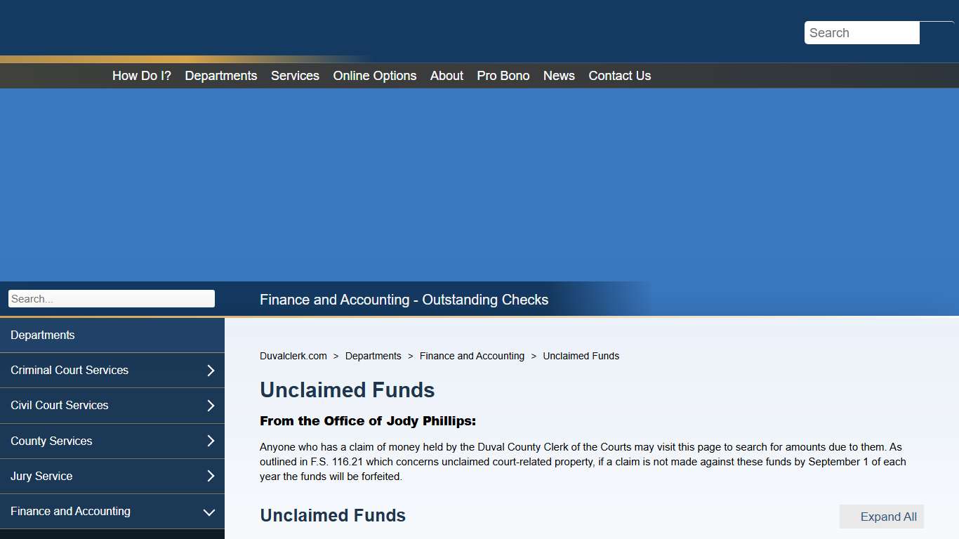 Duvalclerk.gov - Unclaimed Funds